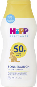 HiPP Babysanft Sonnenmilch LSF 50+ sehr hoch