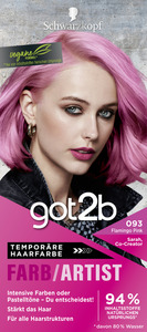 Schwarzkopf got2b temporäre Haarfarbe FARB/ARTIST 093 Flamingo Pink