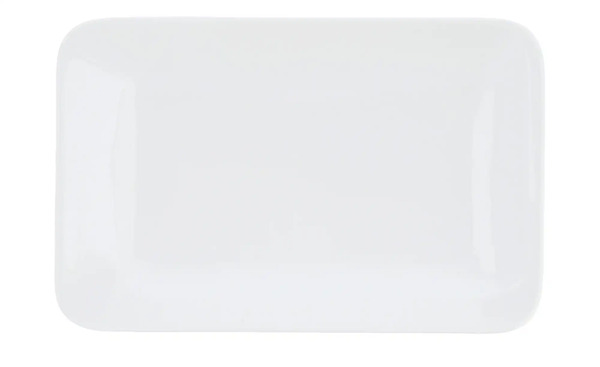 Bild 1 von KHG Servierplatte weiß Porzellan Maße (cm): B: 16,5 H: 2 Geschirr & Besteck
