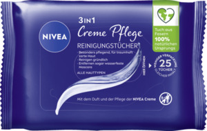 NIVEA 3in1 Creme Pflege Reinigungstücher