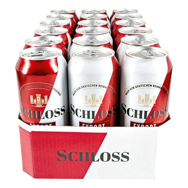 Bild 1 von Schloss Export 5,2 % vol 0,5 Liter Dose, 18er Pack