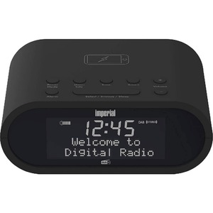22-275-00 IMPERIAL DABMAN d20 Digiradio (kompakter DAB+ und UKW-Radiowecker, Matrix Display, Wireless-Charging Funktion, Sleeptimer, moderne Bauform)