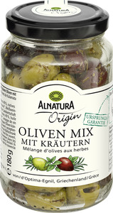 Alnatura Bio Origin Oliven Mix mit Kräutern
