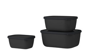 Mepal Multischüssel-Set, 3-teilig / 0,75l, 1,5l, 3,0l  Cirqula schwarz Maße (cm): B: 20 H: 10,5 Küchenzubehör
