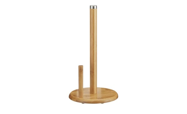 Bild 1 von KHG Küchenrollenhalter holzfarben Bambus Maße (cm): H: 33,5  Ø: [18.5] Küchenzubehör