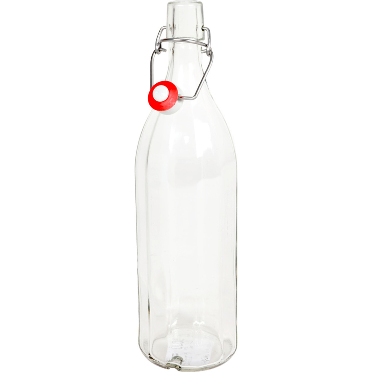 Bild 1 von 12-Kant-Glas-Flasche  1 Liter