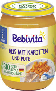 Bebivita Bio Reis mit Karotten & Pute