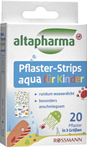 altapharma Pflaster Strips aqua für Kinder 20 Stück