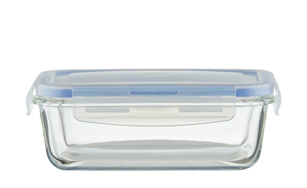 Bild 1 von KHG Aufbewahrungsdose, 850 ml Deckel aus Polypropylen (BPA frei), Glas  Maße (cm): B: 13,3 H: 6,7 Küchenzubehör