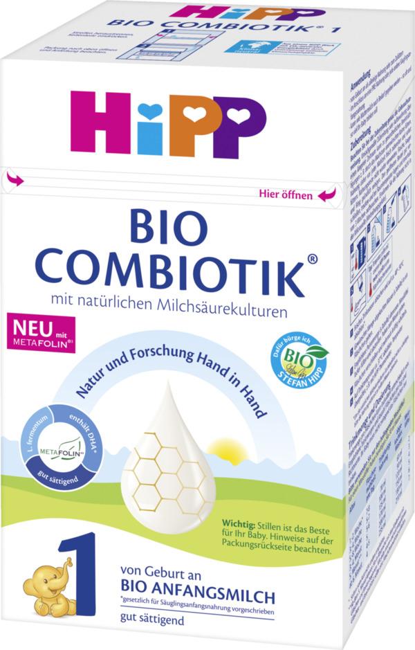 Bild 1 von HiPP Bio Milchnahrung Combiotik 1 von Geburt an