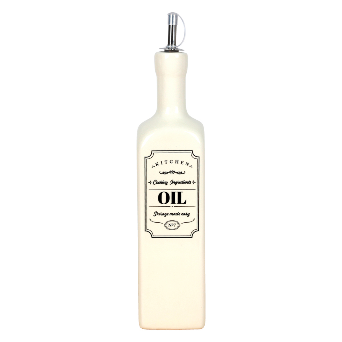 Bild 1 von Keramik-Flasche 'Oil' mit Ausgießer und Aufdruck