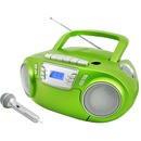 Bild 1 von Soundmaster SCD5800GR CD/MP3 Boombox mit Radio, Kassettenrekorder, USB und externem Mikrophon