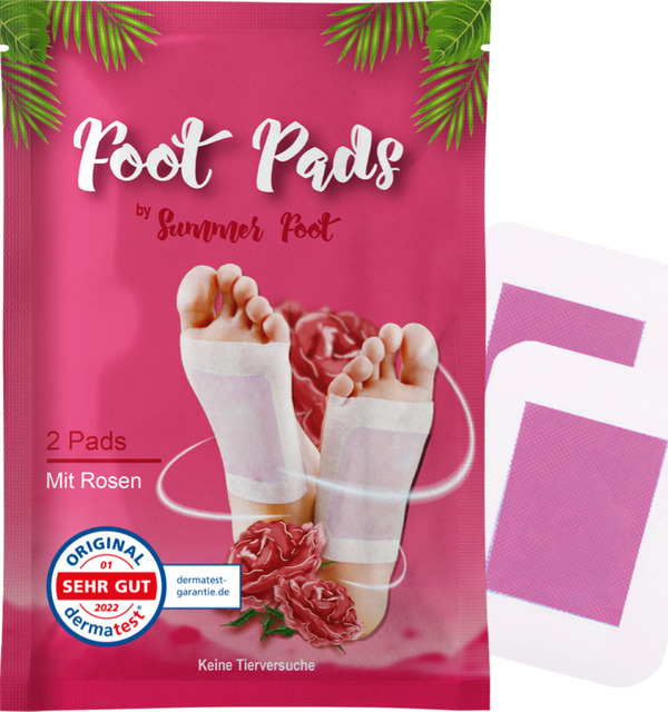 Bild 1 von Summer Foot Detox-Fußpads mit Rosenöl