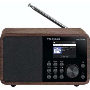 TELESTAR DIRA M 14i Multifunktionsradio (mit TFT LCD Farbdisplay, USB, Mediafunktionen, DAB+/FM/Web, Wecker, MP3, WMA, AAC)