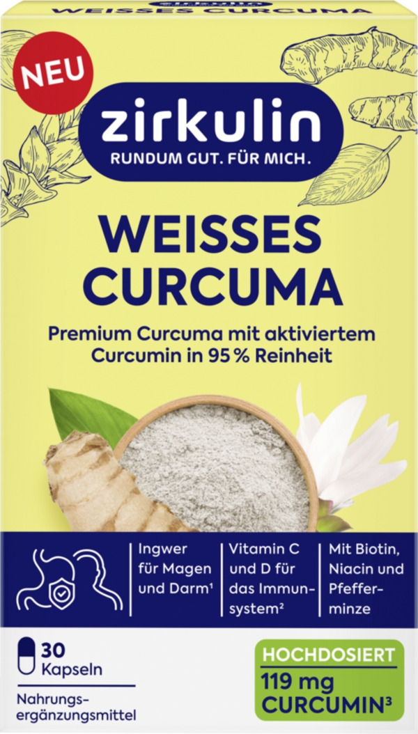 Bild 1 von Zirkulin Weisses Curcuma Tabletten