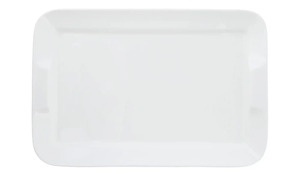 KHG Servierplatte weiß Porzellan Maße (cm): B: 24,4 H: 3,8 Geschirr & Besteck