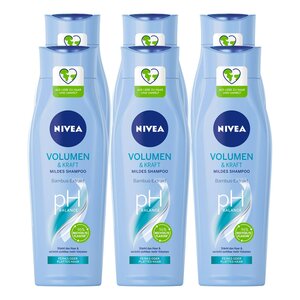 Nivea Pflegeshampoo Volumen & Kraft 250 ml, 6er Pack