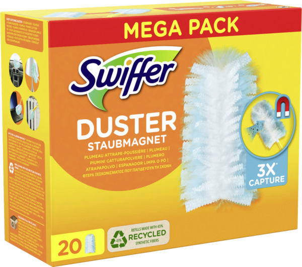 Bild 2 von Swiffer 
            Duster Staubmagnet-Tücher Nachfüller Mega Pack