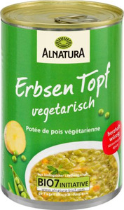 Alnatura Bio Erbsen Topf vegetarisch