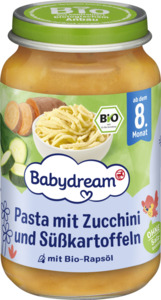 Babydream Bio Pasta mit Zucchini und Süßkartoffeln
