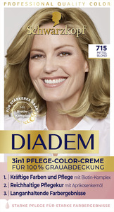 Schwarzkopf Diadem 3in1 Pflege-Color-Creme 715 Mittel Blond