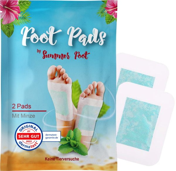 Bild 1 von Summer Foot Detox-Fußpads mit Minzöl