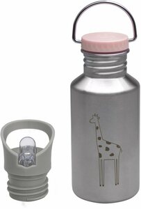 LÄSSIG Trinkflasche »Safari, Giraffe, Rose«