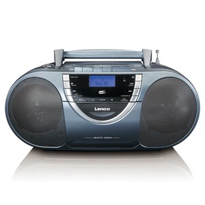 Lenco Tragbares DAB+-Radio SCD-6800GY mit CD, MP3 und Kassettenspieler