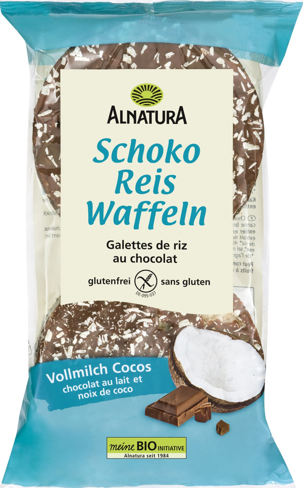 Bild 1 von Alnatura Bio Schoko Reiswaffeln Vollmilch Cocos