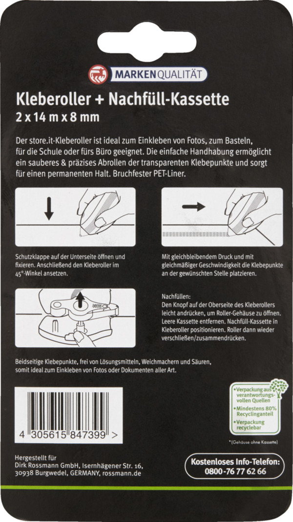 Bild 2 von store.it Kleberoller + Nachfüll-Kassette