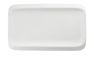 KHG Servierplatte weiß Porzellan Maße (cm): B: 20,5 H: 2,5 Geschirr & Besteck