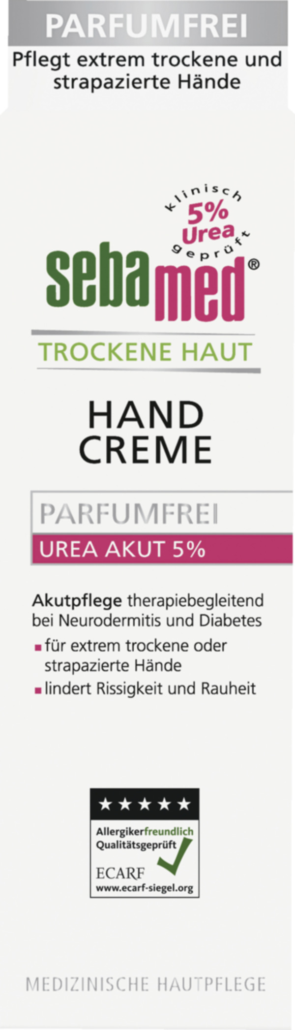 Bild 1 von sebamed Trockene Haut Handcreme Parfumfrei Urea  5%