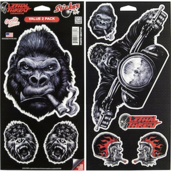Bild 1 von Aufkleber Gorilla Series 2-er Pack, 8 Stück Lethal Threat