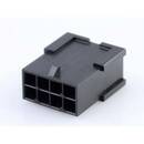Bild 1 von Molex 430200801 Micro-Fit 3.0 Plug Housing, Dual Row, 8 Circuits, UL 94V-0, Low-Halogen, Black