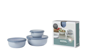 Mepal Multischüssel-Set, 3-teilig / 0,35l, 0,75l, 1,25l  Cirqula blau Maße (cm): B: 19,2 H: 8 Küchenzubehör