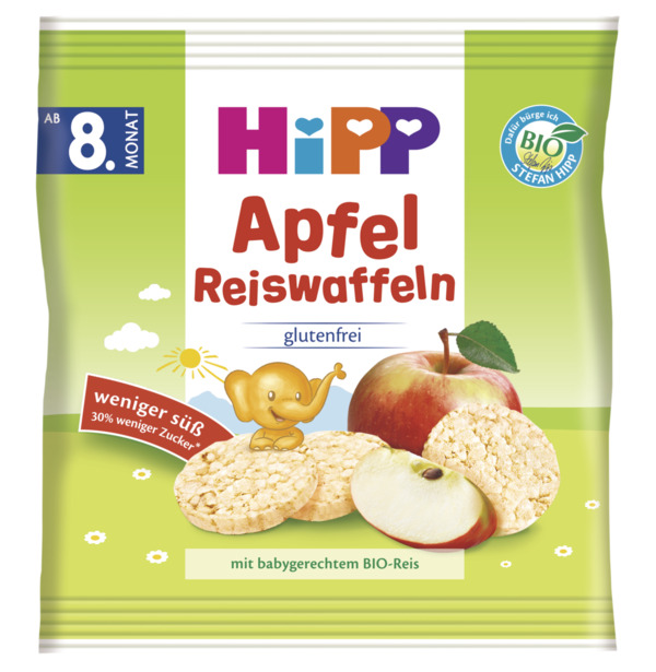 Bild 1 von HiPP Bio Apfel Reiswaffeln, ab 8. Monat