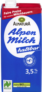 Alnatura Bio Haltbare Alpenmilch 3,5%