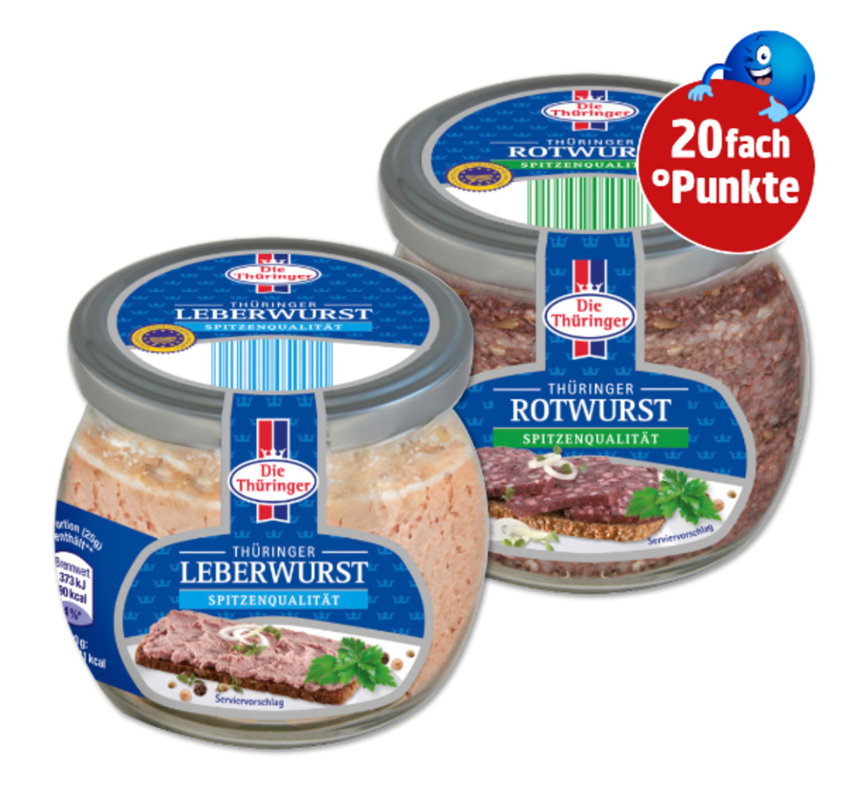 Bild 1 von 20fach °Punkte beim Kauf von Thüringer-Produkten im Gesamtwert von über 2 €.