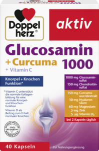 Doppelherz aktiv Glucosamin 1000 + Curcuma Kapseln