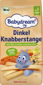 Babydream Bio Dinkel Knabberstange mit Bio-Linsen und -Karotte