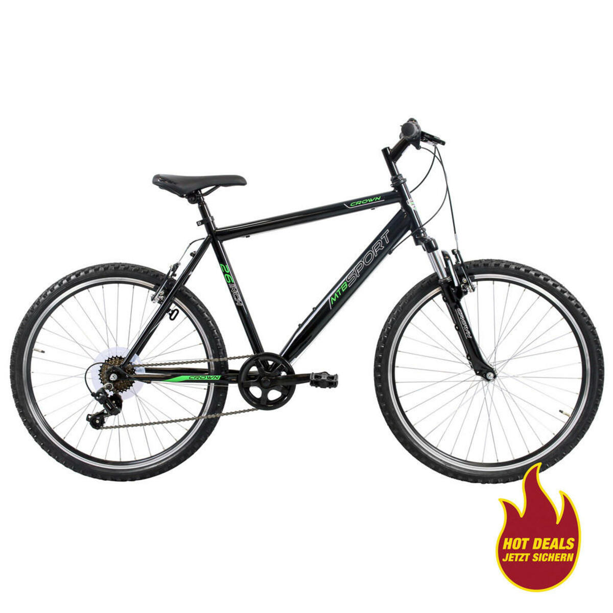 Bild 1 von Crown Mountain-bike Schwarz Ca. 26 Zoll