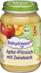 Babydream Bio Apfel-Pfirsich mit Zwieback