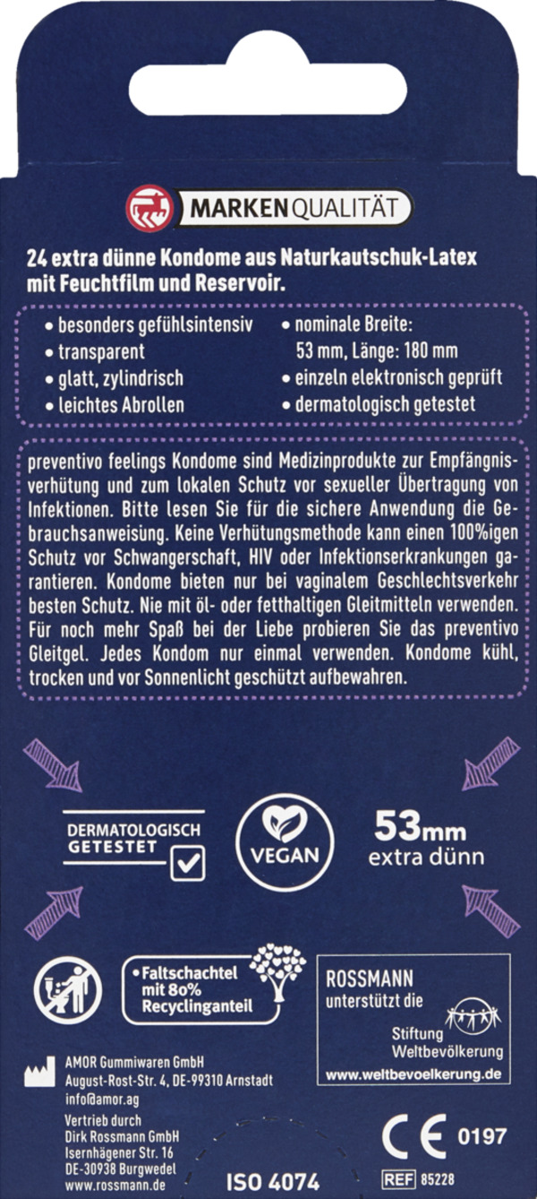 Bild 2 von preventivo Feelings Kondome extra dünn
