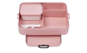 Mepal Bento-Lunchbox "To Go"  Take a break rosa/pink Kunststoff Maße (cm): B: 17 H: 6,5 Küchenzubehör