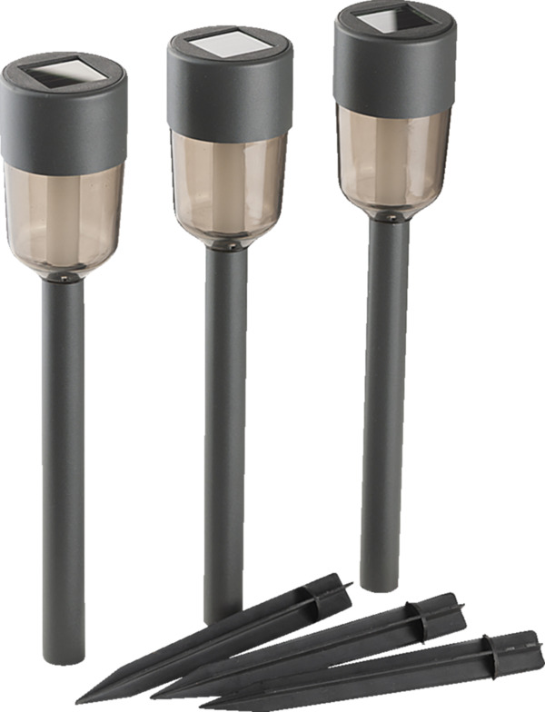 IDEENWELT 4er Set SolarGartenleuchten anthrazit von ROSSMANN ansehen!