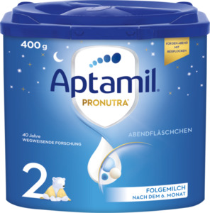 Aptamil PRONUTRA Abendfläschchen 2 Folgemilch nach dem 6. Monat
