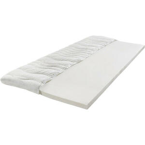 Sleeptex Topper , Latex , Weiß , Textil , 90x200 cm , Jersey , Bezug abnehmbar/waschbar, für Hausstauballergiker geeignet, optimale Belüftung,Bezug abnehmbar/waschbar, für Hausstauballergiker gee