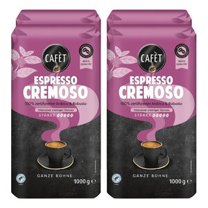 Cafet Espresso Ganze Bohnen 1000 g, 4er Pack