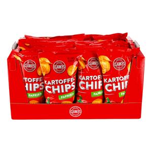 Clarky's Paprika Chips 200 g, 20er Pack