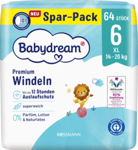 Babydream Premium Windel Größe 6 XL 14-20 kg